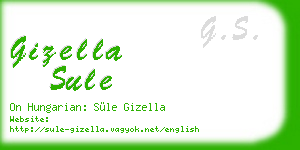 gizella sule business card