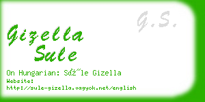 gizella sule business card
